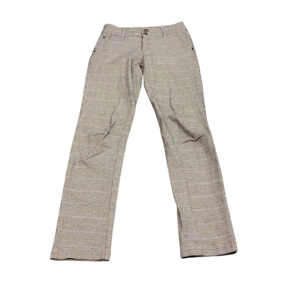 Golf Women Pants Women 34 Plaid Houndstooth Slim Fit Stretch Trousers 1622512